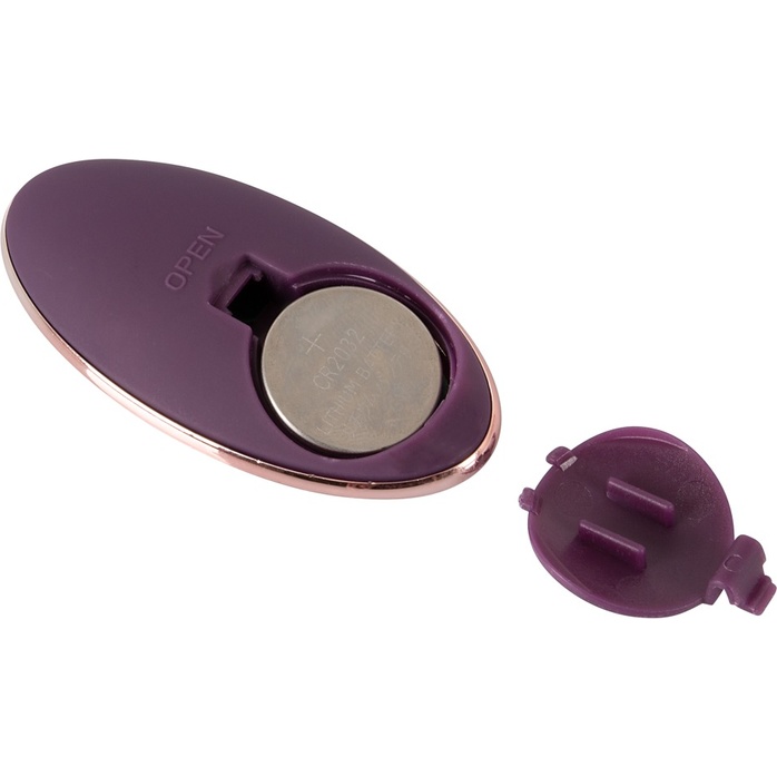 Фиолетовое виброяйцо с пультом ДУ Shaking Love Ball - JAVIDA. Фотография 7.
