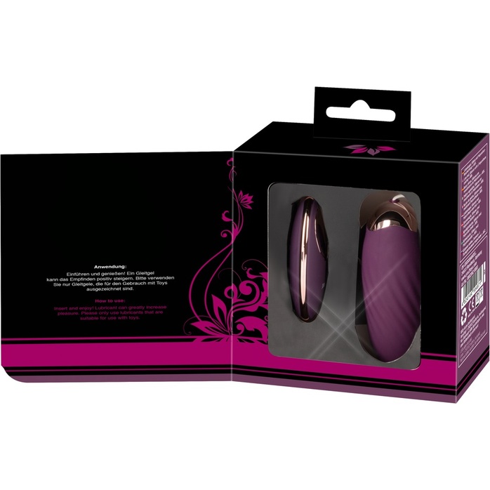 Фиолетовое виброяйцо с пультом ДУ Shaking Love Ball - JAVIDA. Фотография 9.