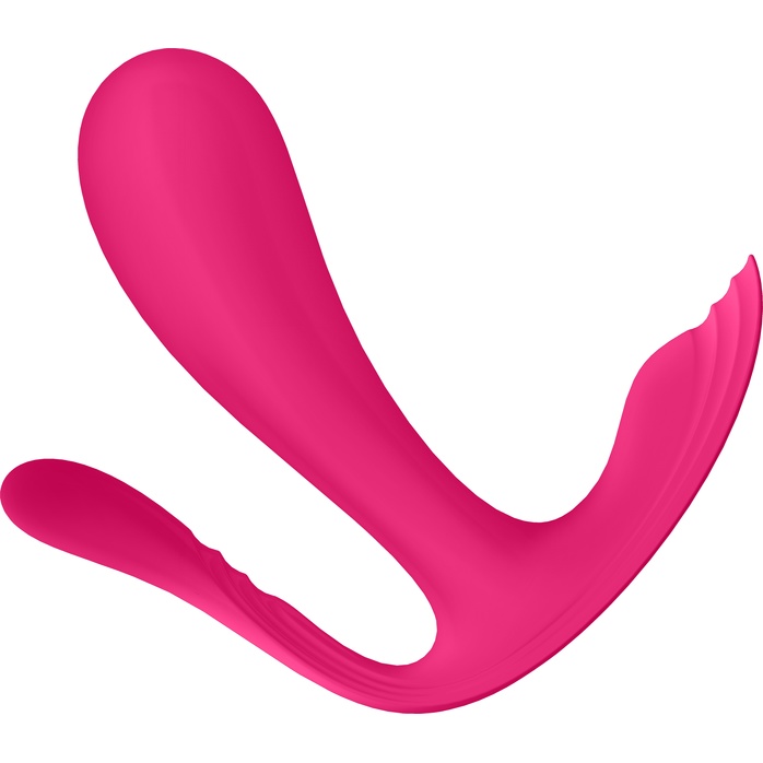 Розовый анально-вагинальный вибромассажер Top Secret. Фотография 4.