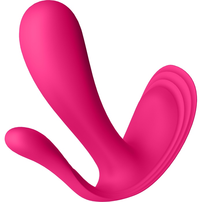 Розовый анально-вагинальный вибромассажер Top Secret. Фотография 5.