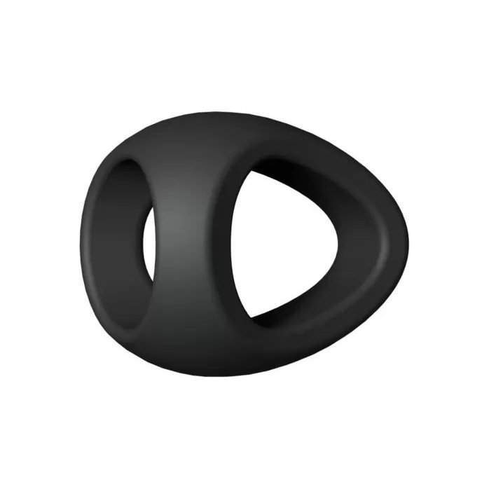Черное фигурное эрекционное кольцо Flux Ring. Фотография 2.