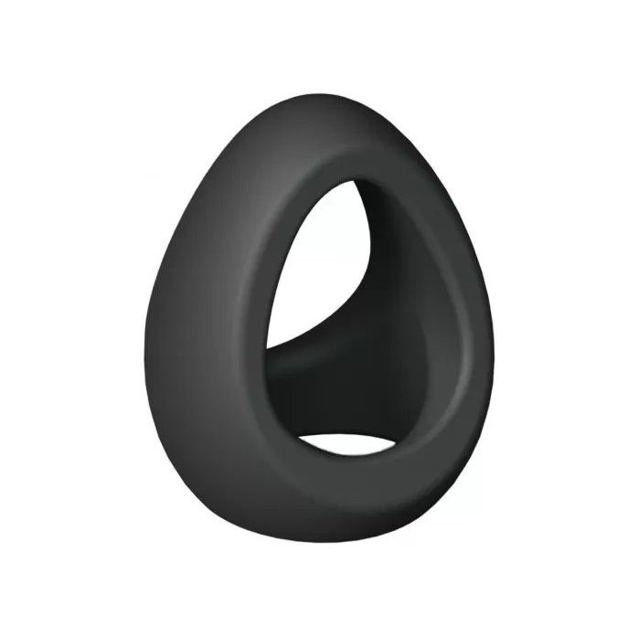 Черное фигурное эрекционное кольцо Flux Ring