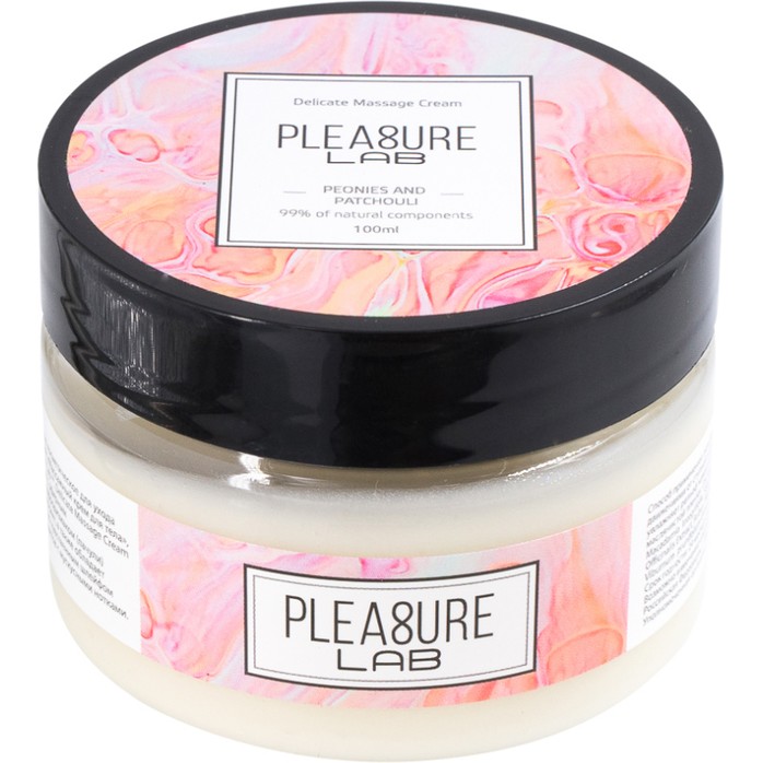 Массажный крем Pleasure Lab Delicate с ароматом пиона и пачули - 100 мл