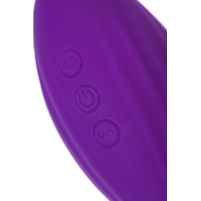 Фиолетовый вакуумный стимулятор клитора Ginny с виброяйцом. Фотография 11.