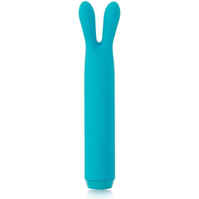 Голубой вибратор с ушками Rabbit Bullet Vibrator - 8,9 см