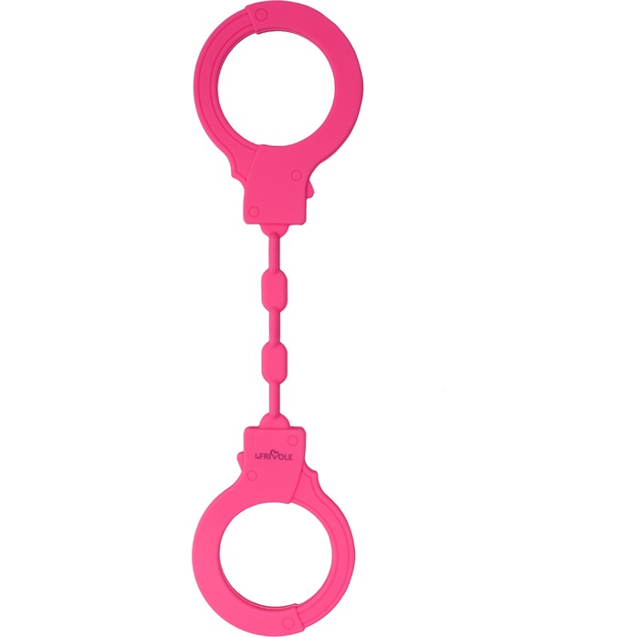 Розовые силиконовые наручники - Be Mine