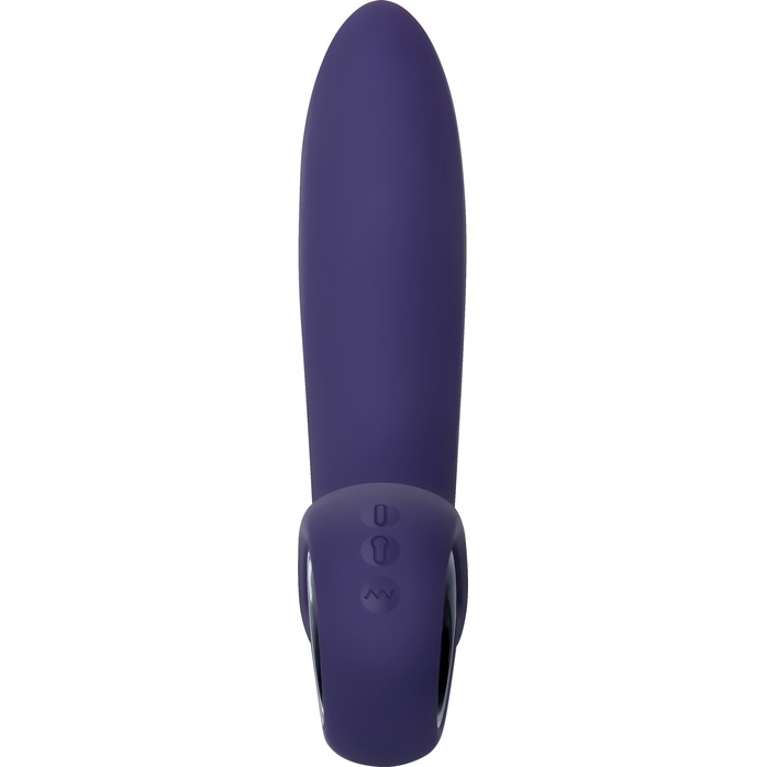 Фиолетовый вибростимулятор зоны G с функцией расширения Inflatable G - 16,5 см. Фотография 4.
