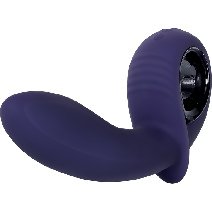 Фиолетовый вибростимулятор зоны G с функцией расширения Inflatable G - 16,5 см. Фотография 5.