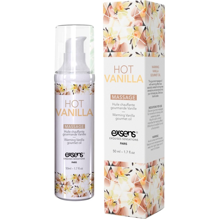 Разогревающее массажное масло с ароматом ванили Gourmet Hot Vanilla - 50 мл