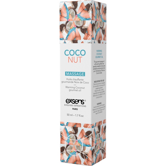 Разогревающее массажное масло с ароматом кокоса Gourmet Coconut - 50 мл. Фотография 3.
