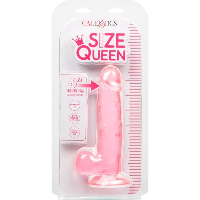 Розовый фаллоимитатор Size Queen 6 - 20,25 см - Size Queen. Фотография 8.