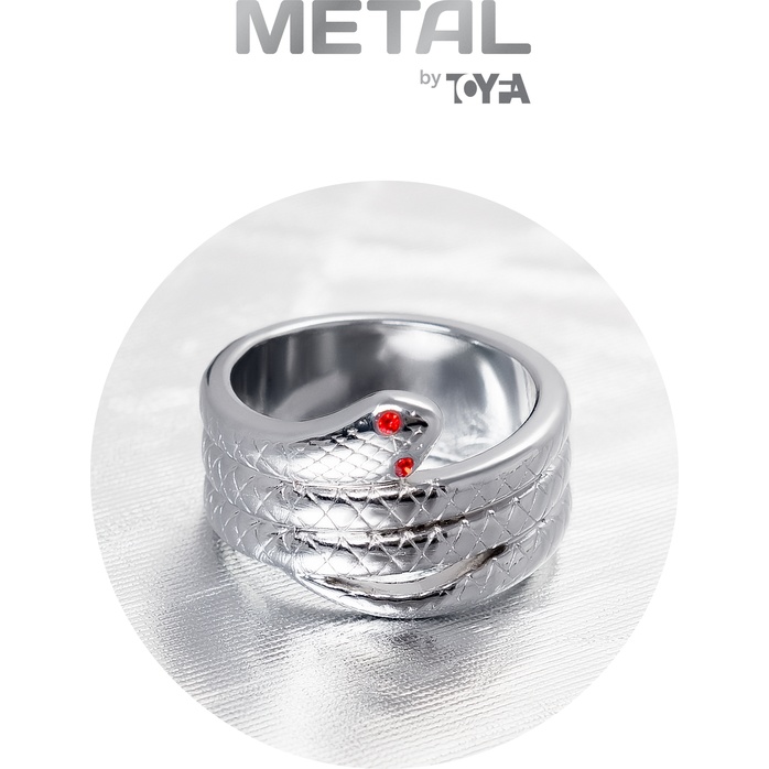 Малое кольцо под головку пениса в форме змеи - Metal. Фотография 8.