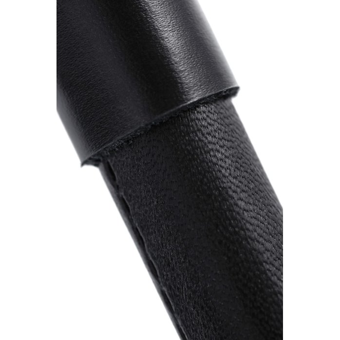 Черная плеть с гладкой рукоятью - 50 см. Фотография 5.