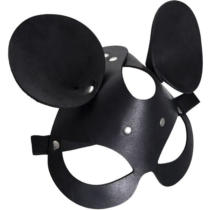 Черная маска с ушками мышки. Фотография 2.