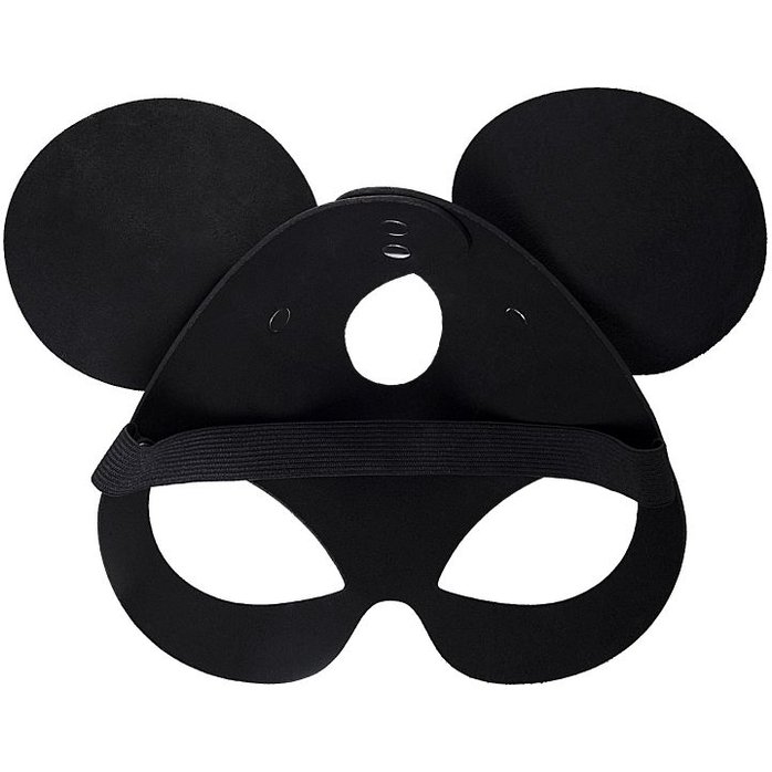 Черная маска с ушками мышки. Фотография 3.