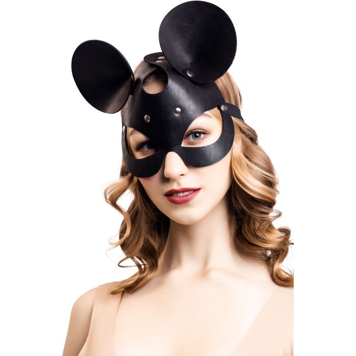 Черная маска с ушками мышки. Фотография 5.