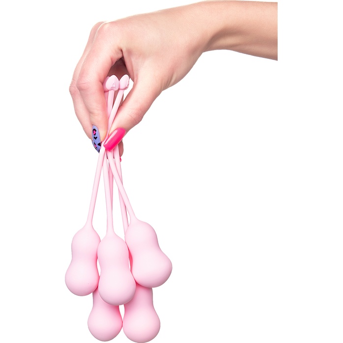 Набор из 5 розовых вагинальных шариков Tulips - Flovetta. Фотография 3.