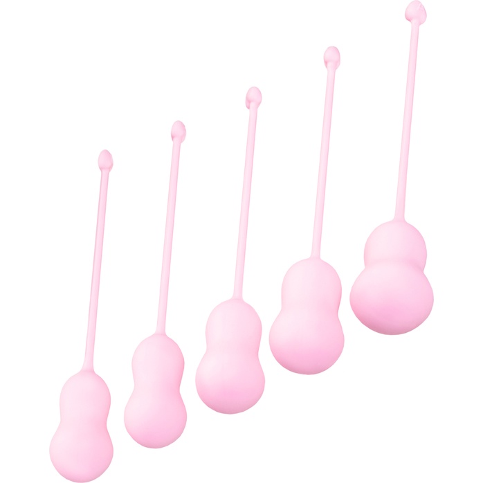 Набор из 5 розовых вагинальных шариков Tulips - Flovetta