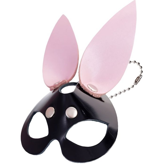 Кожаный брелок в виде маски зайчика - BDSM accessories. Фотография 3.