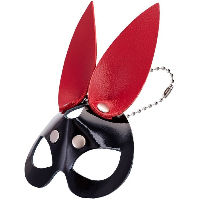 Кожаный брелок в виде маски зайчика - BDSM accessories. Фотография 9.