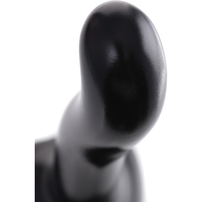 Черный стимулятор для пар P G-Spot Dildo Size M - 18 см. Фотография 9.