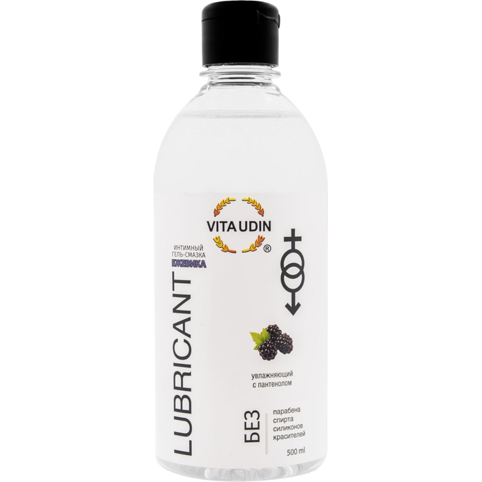 Интимный гель-смазка на водной основе VITA UDIN с ароматом ежевики - 500 мл