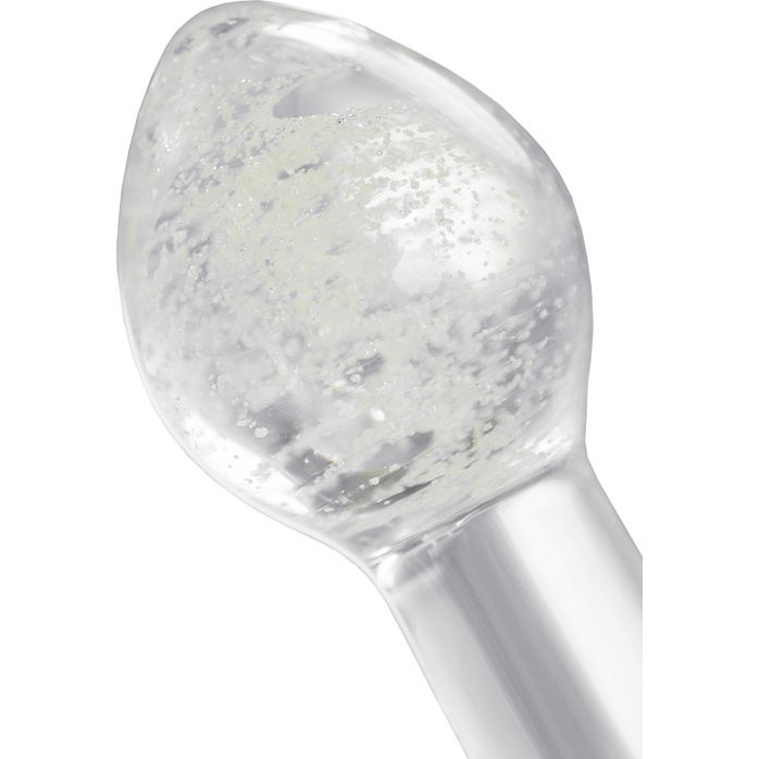 Прозрачная, светящаяся в темноте анальная втулка - 9 см - Sexus Glass. Фотография 9.