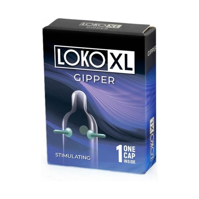 Стимулирующая насадка на пенис LOKO XL GIPPER - Sitabella condoms