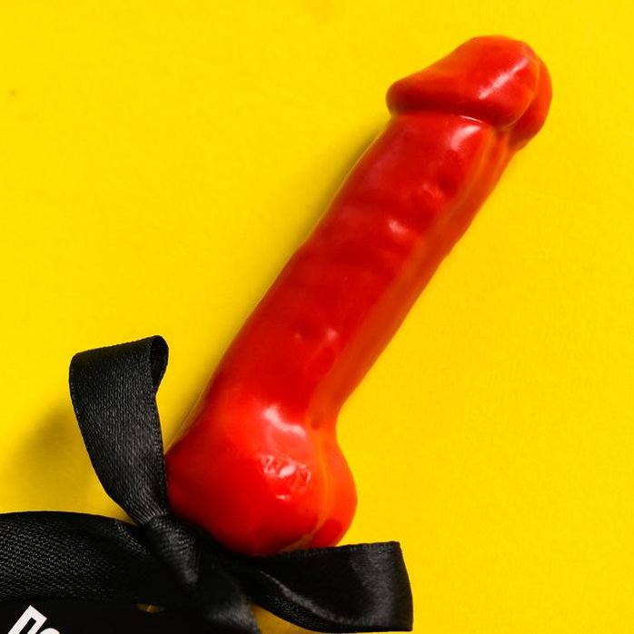 Леденец «Положи на всё» со вкусом клубники - 30 гр - Фабрика страсти. Фотография 2.