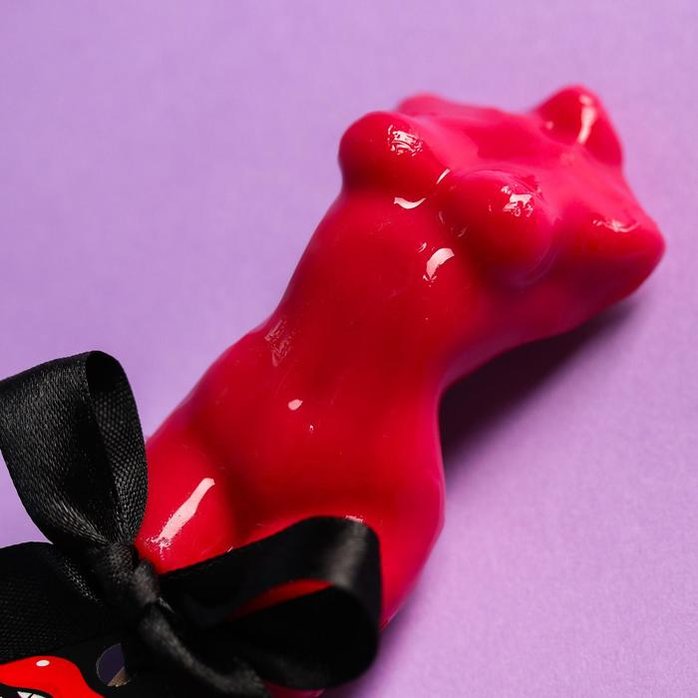 Леденец на палочке «Сладкая девочка» со вкусом бабл-гам - 65 гр - Фабрика страсти. Фотография 2.