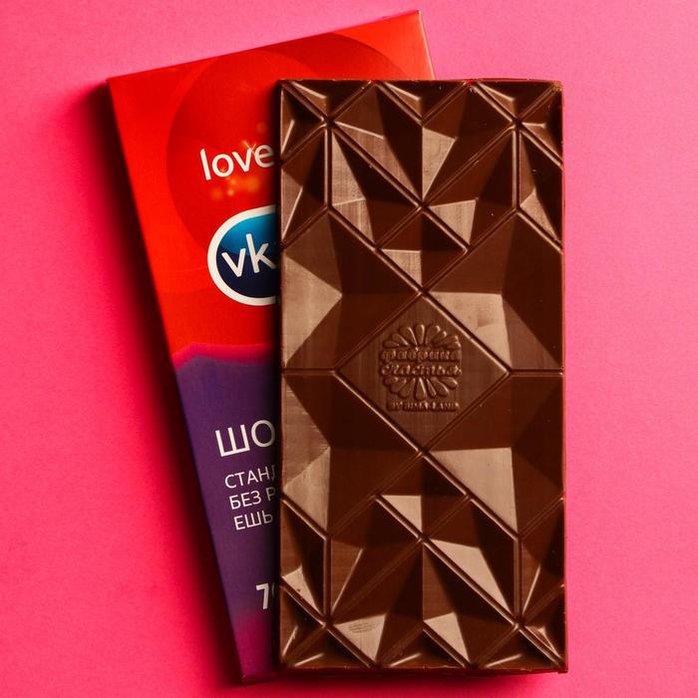 Шоколад молочный Vkysnex - 70 гр - Фабрика страсти. Фотография 2.