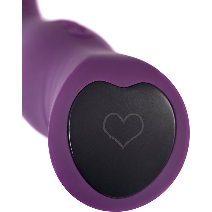 Фиолетовый гибкий вибратор Lupin с ребрышками - 22 см - Flovetta. Фотография 11.