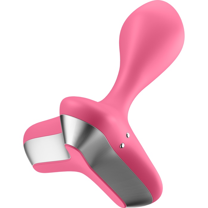 Розовая анальная пробка с вибрацией Game Changer - 11,5 см. Фотография 7.