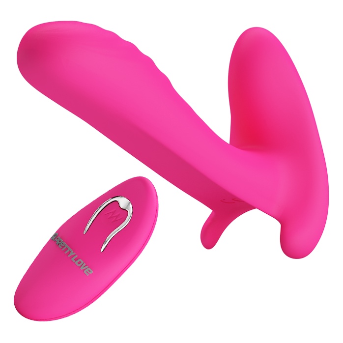 Розовый мультифункциональный вибратор Remote Control Massager - Pretty Love