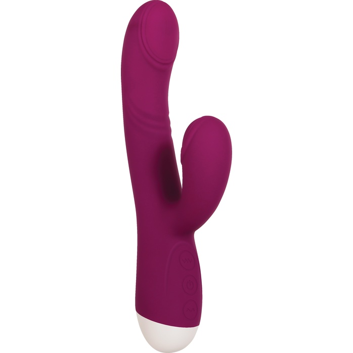Фиолетовый вибратор-кролик Double Tap - 22,2 см