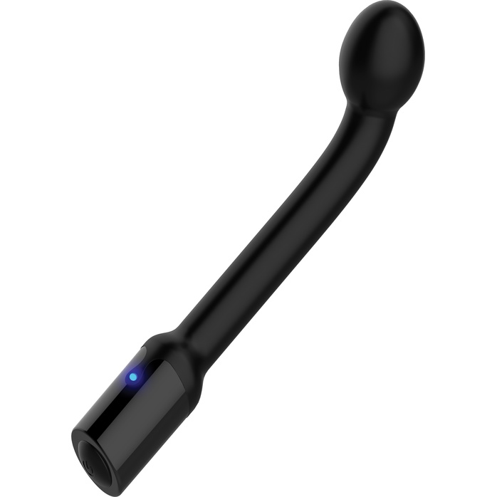 Черный вибростимулятор простаты Rechargeable Prostate Probe - 21,7 см. Фотография 6.
