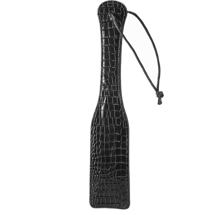 Черная шлепалка с петлёй Croco Paddle - 32 см - Blaze