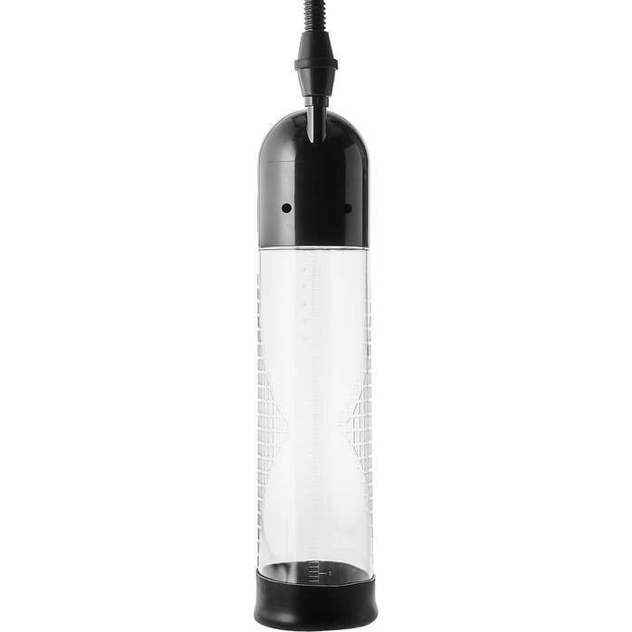 Прозрачная вакуумная помпа с манометром Deluxe Penis Pump - Ramrod. Фотография 6.