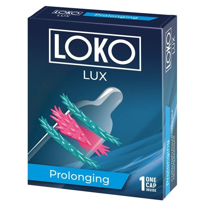 Стимулирующая насадка на пенис LOKO LUX с продлевающим эффектом - Sitabella condoms