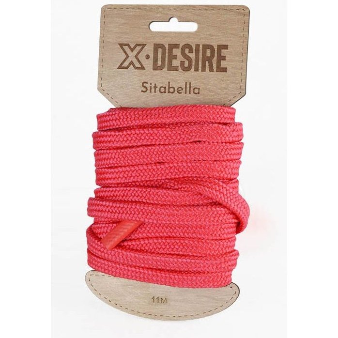 Красная веревка для бондажа - 11 м - BDSM accessories