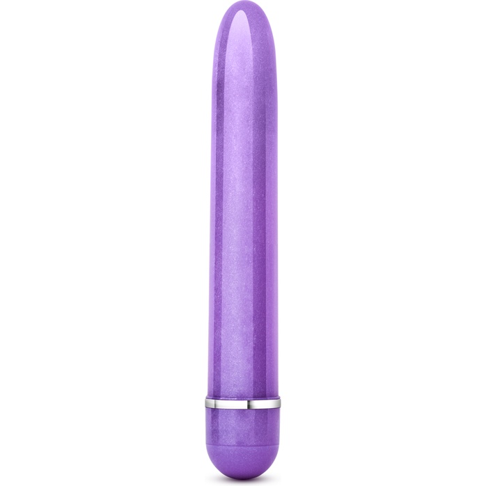 Фиолетовый тонкий классический вибратор Slimline Vibe - 17,8 см - Sexy Things