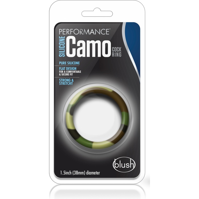 Эрекционное кольцо камуфляжной расцветки Silicone Camo Cock Ring - Performance. Фотография 3.