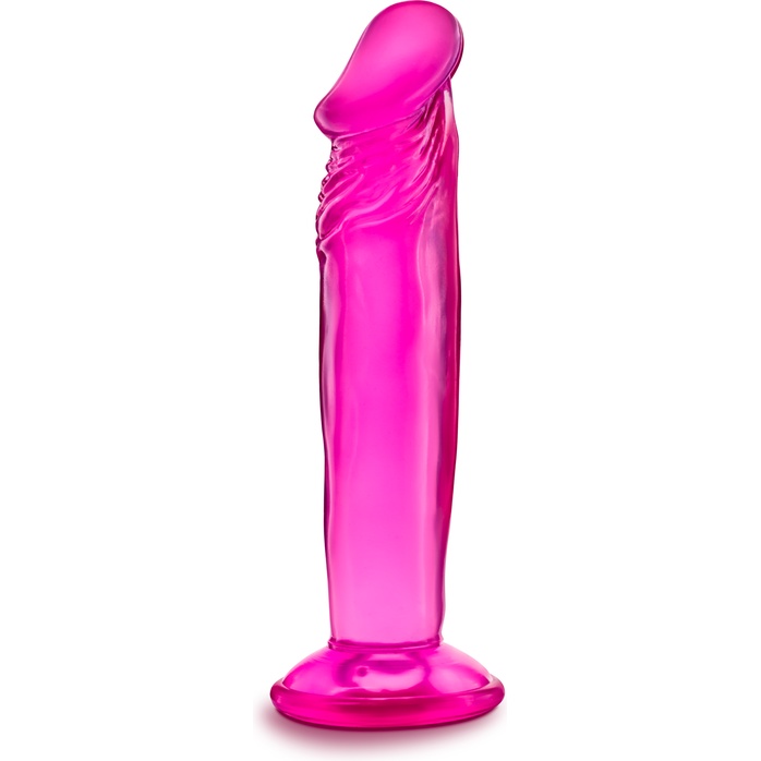 Розовый анальный фаллоимитатор Sweet N Small 6 Inch Dildo With Suction Cup - 16,5 см - B Yours
