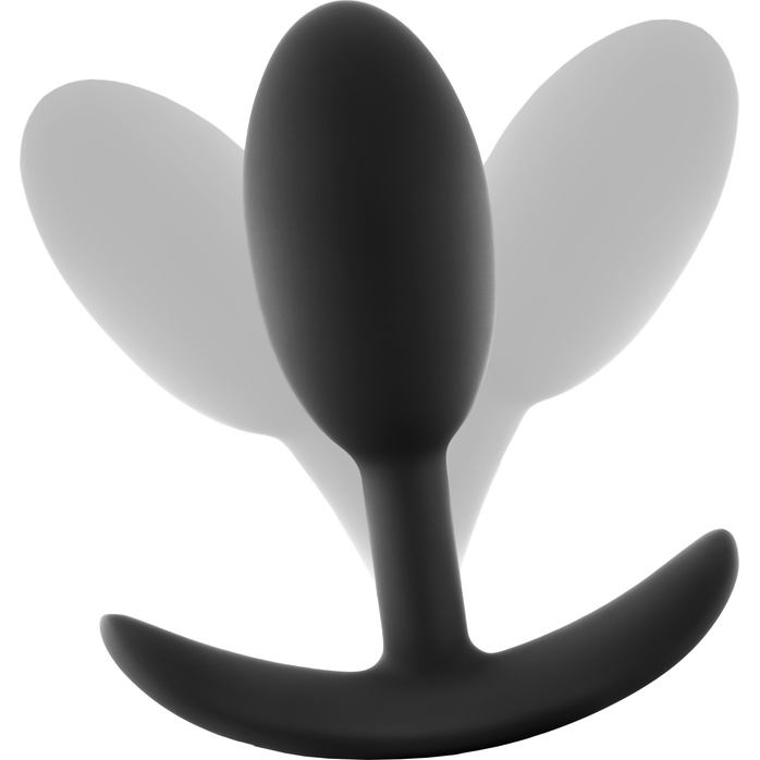 Черная анальная пробка Silicone Vibra Slim Plug Medium - 10,2 см - Anal Adventures Platinum. Фотография 4.