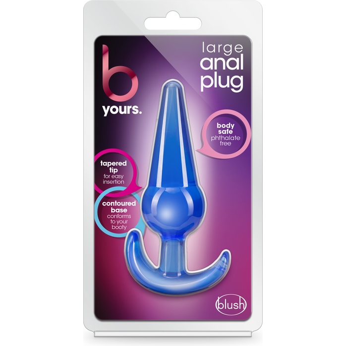 Синяя анальная пробка в форме якоря Large Anal Plug - 12,2 см - B Yours. Фотография 2.