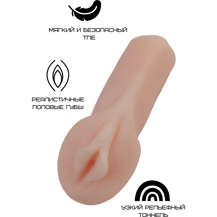 Реалистичный компактный мастурбатор-вагина. Фотография 2.