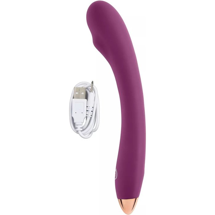 Фиолетовый стимулятор G-точки G-Spot Slim Flexible Vibrator - 22 см - Cloud 9. Фотография 4.