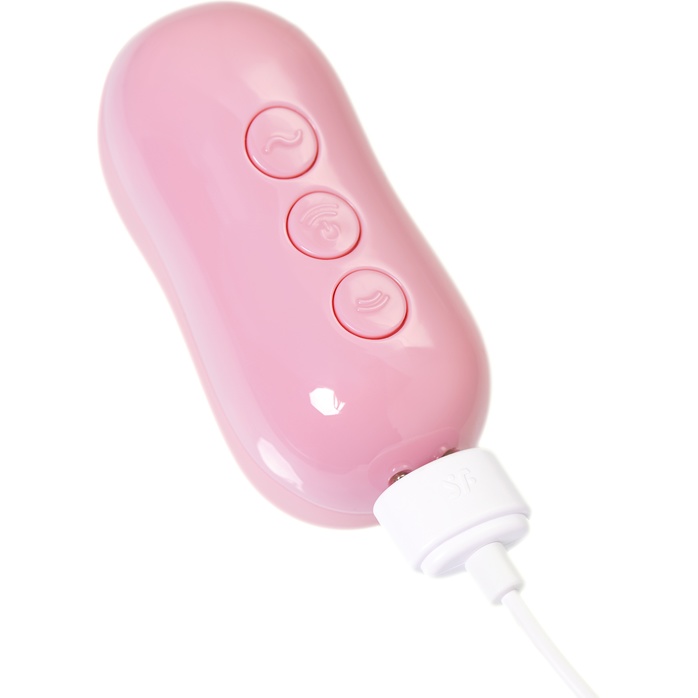 Розовый вакуум-волновой вибростимулятор Cotton Candy. Фотография 9.