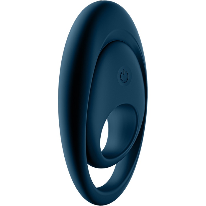 Темно-синее эрекционное кольцо Glorious Duo. Фотография 6.