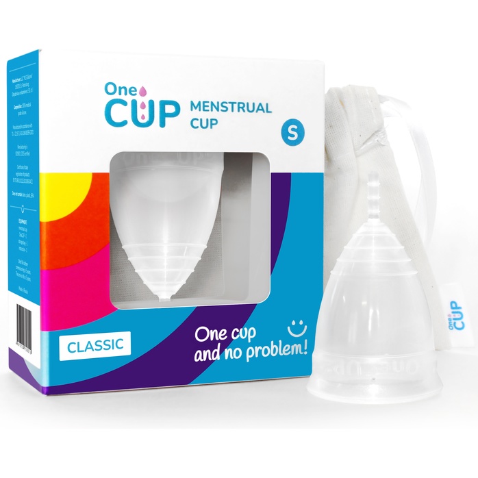Прозрачная менструальная чаша OneCUP Classic - размер S. Фотография 2.
